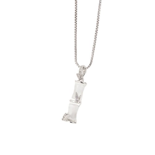 Chalcedony Bamboo Harmony Necklace