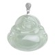 925 Sterling Silver Jade Laughing Buddha Necklace 925 Sterling Silver Jade Laughing Buddha Necklace