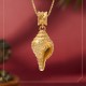 Sterling Silver Shankha Conch Shell Lucky Necklace Pendant Sterling Silver Shankha Conch Shell Lucky Necklace Pendant
