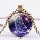 12 Constellations Zodiac Moon Star Protection Necklace 12 Constellations Zodiac Moon Star Protection Necklace