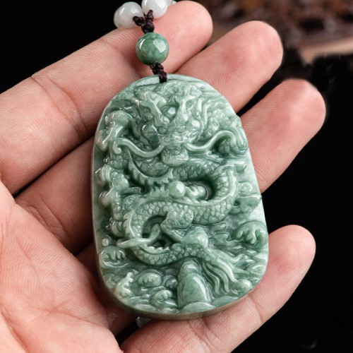 Chinese Zodiac Dragon Jade Prosperity Necklace Pendant Chinese Zodiac Dragon Jade Prosperity Necklace Pendant