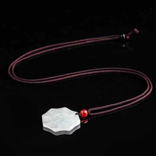 Jade Bagua Yin Yang Luck Necklace Pendant Jade Bagua Yin Yang Luck Necklace Pendant