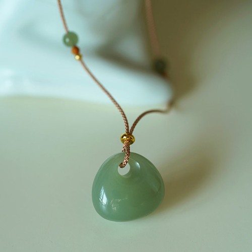 Natural Jade Luck Prosperity Necklace Pendant Natural Jade Luck Prosperity Necklace Pendant