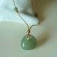 Natural Jade Luck Prosperity Necklace Pendant Natural Jade Luck Prosperity Necklace Pendant