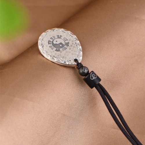 Vintage 999 Silver Yin Yang Bagua Balance Necklace Vintage 999 Silver Yin Yang Bagua Balance Necklace