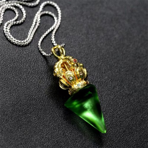 Tibetan Dorje Vajra Lotus Liuli Strength Necklace Pendant Tibetan Dorje Vajra Lotus Liuli Strength Necklace Pendant