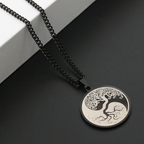 Tree of Life Titanium Steel Necklace Pendant