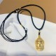 Gold Buddha Copper Wealth Necklace Pendant Gold Buddha Copper Wealth Necklace Pendant