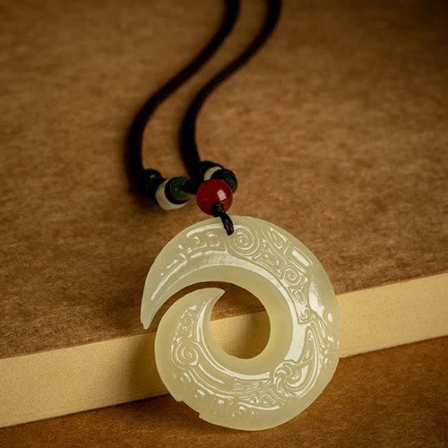 Peace Buckle Red Sandalwood Agate Necklace Peace Buckle Red Sandalwood Agate Necklace