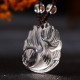 Amethyst Citrine Nine-Tailed Fox Luck Necklace Pendant Amethyst Citrine Nine-Tailed Fox Luck Necklace Pendant