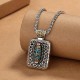 Nine-Eye Dzi Bead Rotatable Healing Necklace