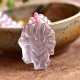 Pink Crystal Nine Tailed Fox Necklace