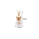 White Jade Fox Copper Coin Luck Necklace White Jade Fox Copper Coin Luck Necklace