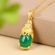 Natural Jade PiXiu Balance Necklace Natural Jade PiXiu Balance Necklace