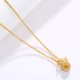 24K Gold Plated Fu Character Fortune Necklace 24K Gold Plated Fu Character Fortune Necklace