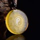 Taoism Five Sacred Mountains Yin Yang Liuli Crystal Balance Necklace