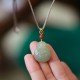 Laughing Buddha Hetian Jade Wealth Necklace