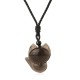 Natural Black Obsidian Tiger Eye Ice Fox Pendant Necklace Natural Black Obsidian Tiger Eye Ice Fox Pendant Necklace