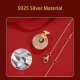 Sterling Silver Hetian Jade Carnation Flower Prosperity Necklace Sterling Silver Hetian Jade Carnation Flower Prosperity Necklace