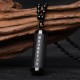 Black Obsidian Heart Sutra Necklace Pendant Black Obsidian Heart Sutra Necklace Pendant