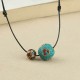 Tibetan Turquoise Double Bead Protection Necklace
