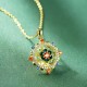 925 Sterling Silver Lotus Flower Zircon Necklace 925 Sterling Silver Lotus Flower Zircon Necklace
