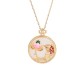 White Jade Koi Fish Lotus Necklace