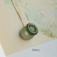 Round Jade Peace Buckle Luck Necklace Pendant Round Jade Peace Buckle Luck Necklace Pendant