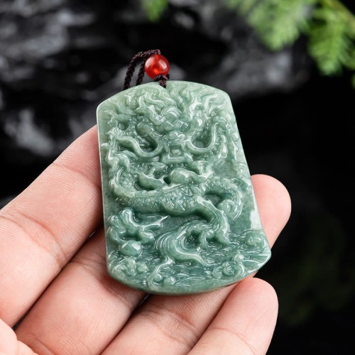 Jade Zodiac Dragon Sea Luck Necklace Jade Zodiac Dragon Sea Luck Necklace