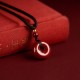 Cinnabar Peace Buckle Calm Blessing Necklace Cinnabar Peace Buckle Calm Blessing Necklace