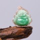 Laughing Buddha Natural Jade Prosperity Necklace Pendant Laughing Buddha Natural Jade Prosperity Necklace Pendant