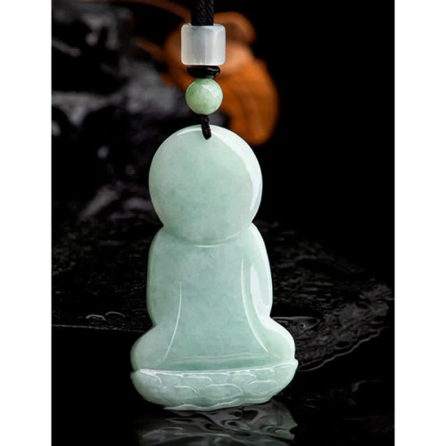 Amitabha Buddha Jade Amulet Necklace Pendant Amitabha Buddha Jade Amulet Necklace Pendant