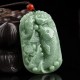 Jade Koi Fish Lotus Wealth Necklace