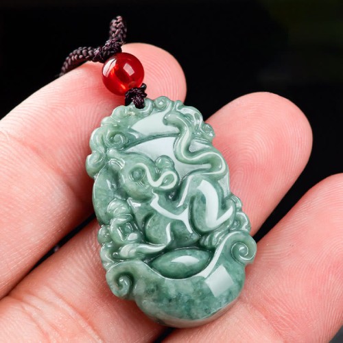 Natural Jade 12 Chinese Zodiac Prosperity Necklace Natural Jade 12 Chinese Zodiac Prosperity Necklace