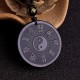 Black Obsidian Taoism Strength Necklace Pendant Black Obsidian Taoism Strength Necklace Pendant