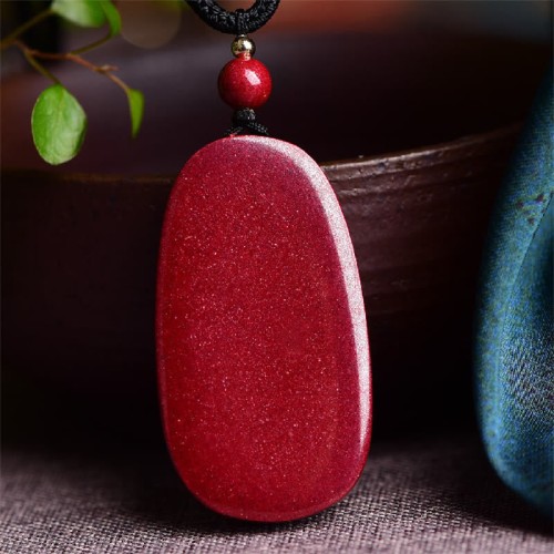 Laughing Buddha Yin Yang Cinnabar Blessing Necklace
