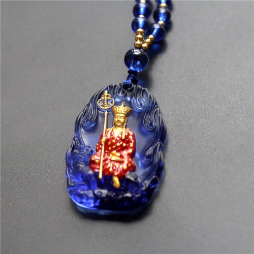 Ksitigarbha Buddha Liuli Compassion Amulet Pendant Ksitigarbha Buddha Liuli Compassion Amulet Pendant