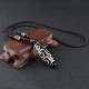 Nine-Eye Dzi Bead Wealth Necklace Nine-Eye Dzi Bead Wealth Necklace
