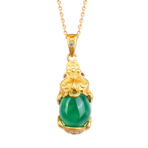 Natural Jade PiXiu Balance Necklace Natural Jade PiXiu Balance Necklace