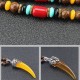 Wenge Wood Turquoise Horn Protection Necklace Wenge Wood Turquoise Horn Protection Necklace