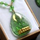 Tibetan Green Tara Buddha Liuli Crystal Protection Necklace Tibetan Green Tara Buddha Liuli Crystal Protection Necklace