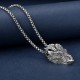 Pure Tin Dragon Head Protection Luck Necklace Pure Tin Dragon Head Protection Luck Necklace