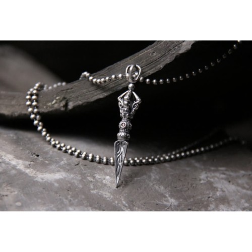 925 Sterling Silver Dorje Vajra Enlightenment Necklace 925 Sterling Silver Dorje Vajra Enlightenment Necklace