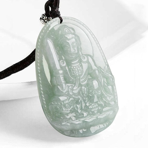 Chinese Zodiac Natal Buddha Jade Prosperity Necklace