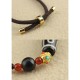 Tibetan Nine-Eye Dzi Bead Protection Necklace