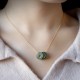 Round Jade Peace Buckle Luck Necklace Pendant Round Jade Peace Buckle Luck Necklace Pendant
