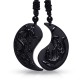 Black Obsidian Yin Yang Dragon Necklace Pendant Black Obsidian Yin Yang Dragon Necklace Pendant