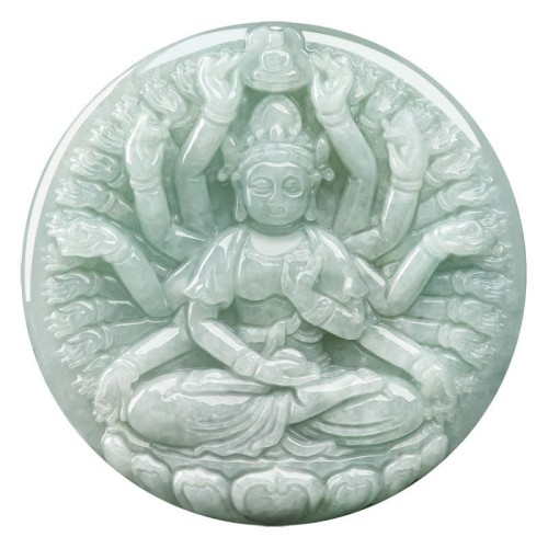 Thousand-Hand Kwan Yin Jade Blessing Necklace Thousand-Hand Kwan Yin Jade Blessing Necklace