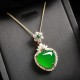 Green Chalcedony Strength Necklace Pendant