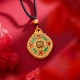 Love Heart Copper Wealth Necklace Pendant